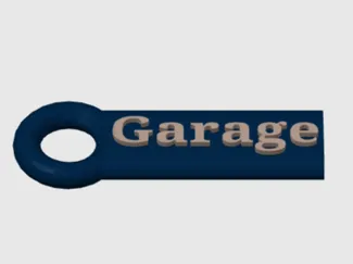 Schlüsselanhänger Garage