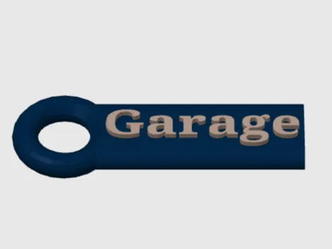 Schlüsselanhänger Garage