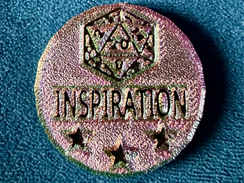 Inspiration Token for TTRPG, RPGs, DnD