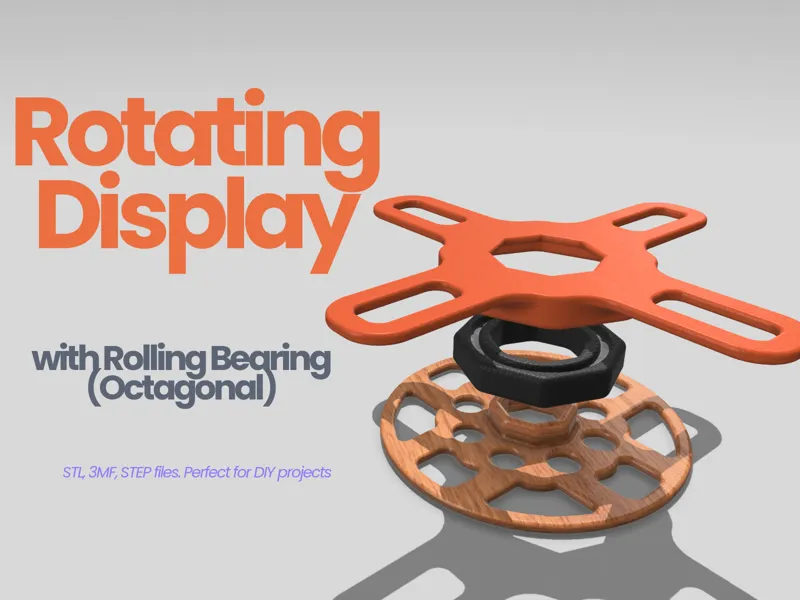 Rotating Display with Rolling Bearing (Octagonal)