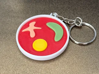 Agar plate Keychain