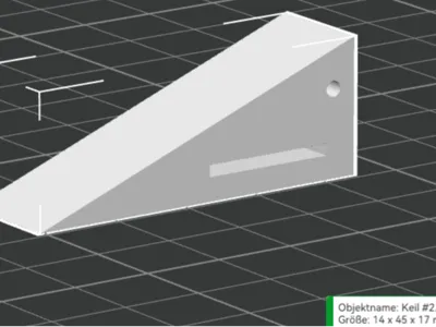 Door wedge #2, DoorWedge 14x45x17mm