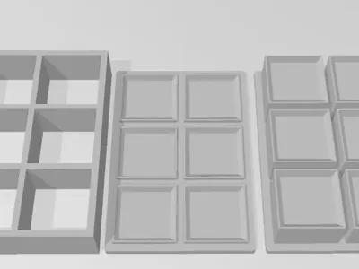 Multi Square Bath Bomb Mold