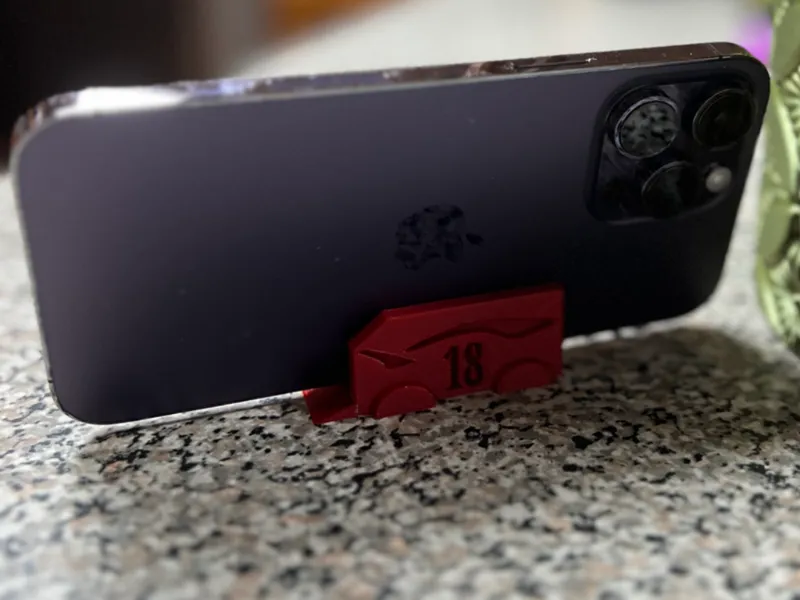 race car phone stand