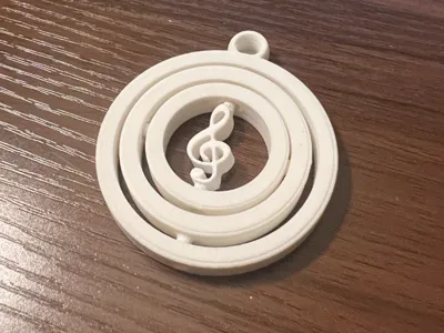Treble Clef Music Gyro