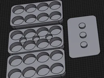 Magnetic slider fidget x4