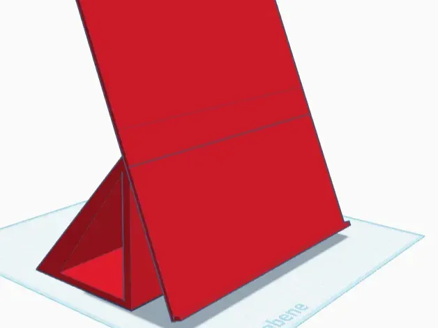 3D printed stand for landscape displays or photos