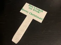 Funny Christmas bookmark