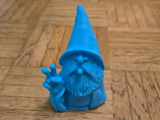 Smoking Dwarf , Rauchender Zwerg Deko 3D Scan