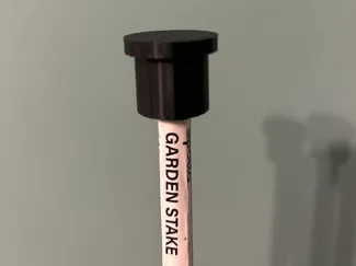 Stake topper for garden cane
