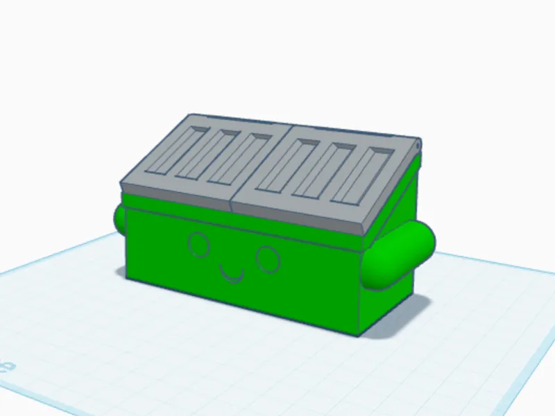 Cute Dumpster Desk Organizer - Pen Holder