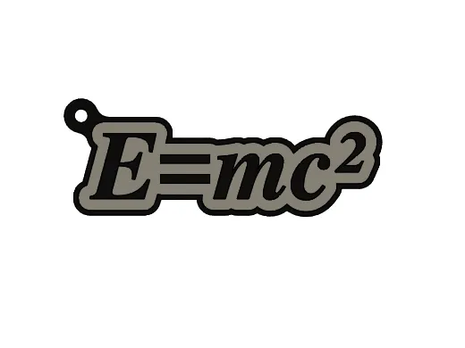 E=mc² Keychain – The Formula of Relativity