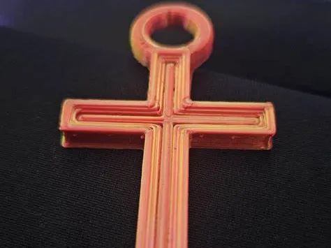 Cross Keychain