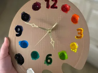 Paint Palette Clock