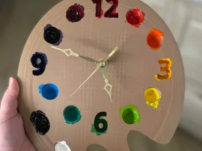 Paint Palette Clock