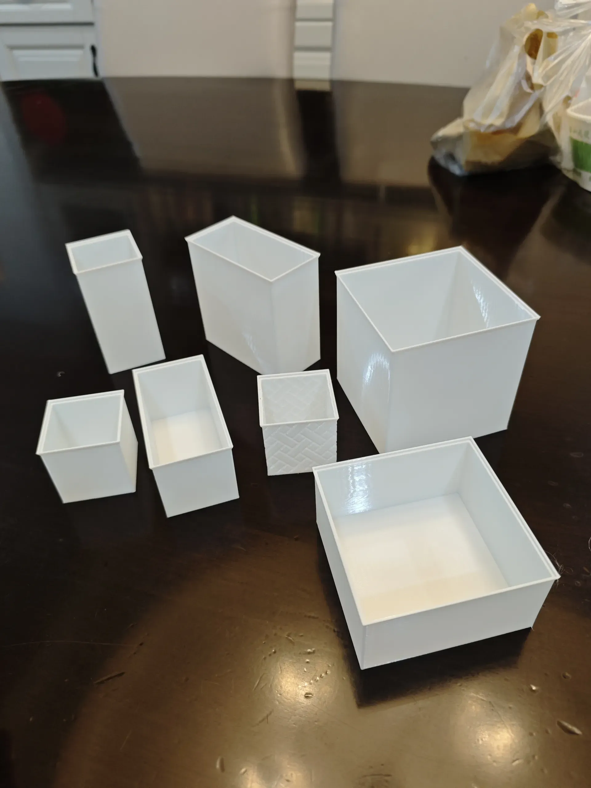 Space-Saving Textured Stackable Cubic Storage Boxes 4x4x4 by 随心而动5529 ...