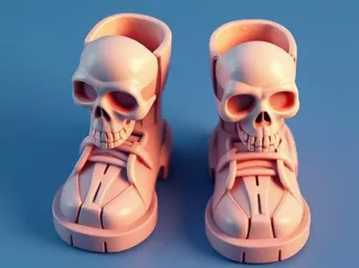 Doll Skull Boots