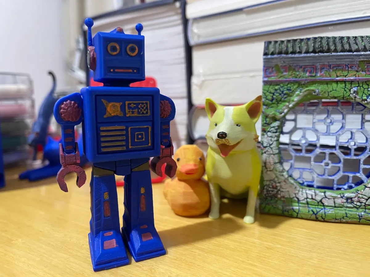 Magnet rétro robot pour frigo