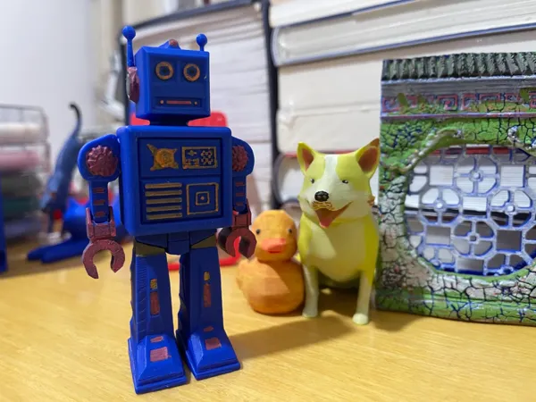 Magnet rétro robot pour frigo