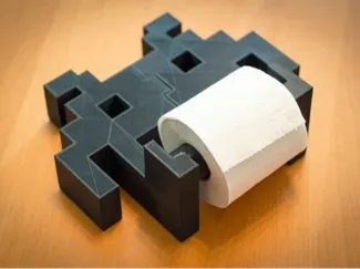 Space Invader Toilet Paper Holder