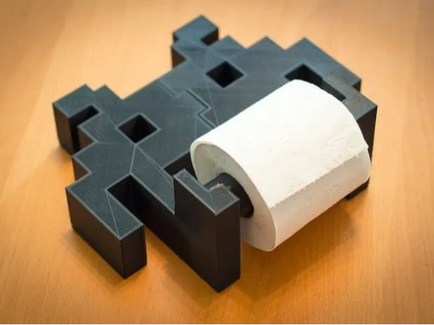 Space Invader Toilet Paper Holder
