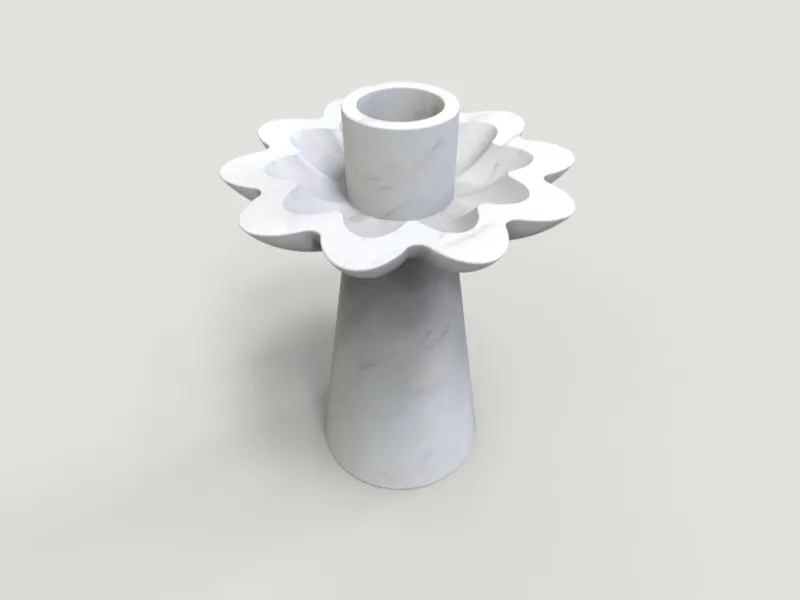 Flower Taper Candle Holder