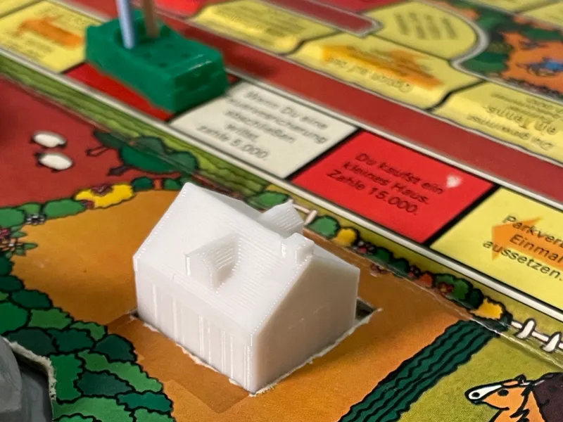 Miniatur Haus für Spiel des Lebens