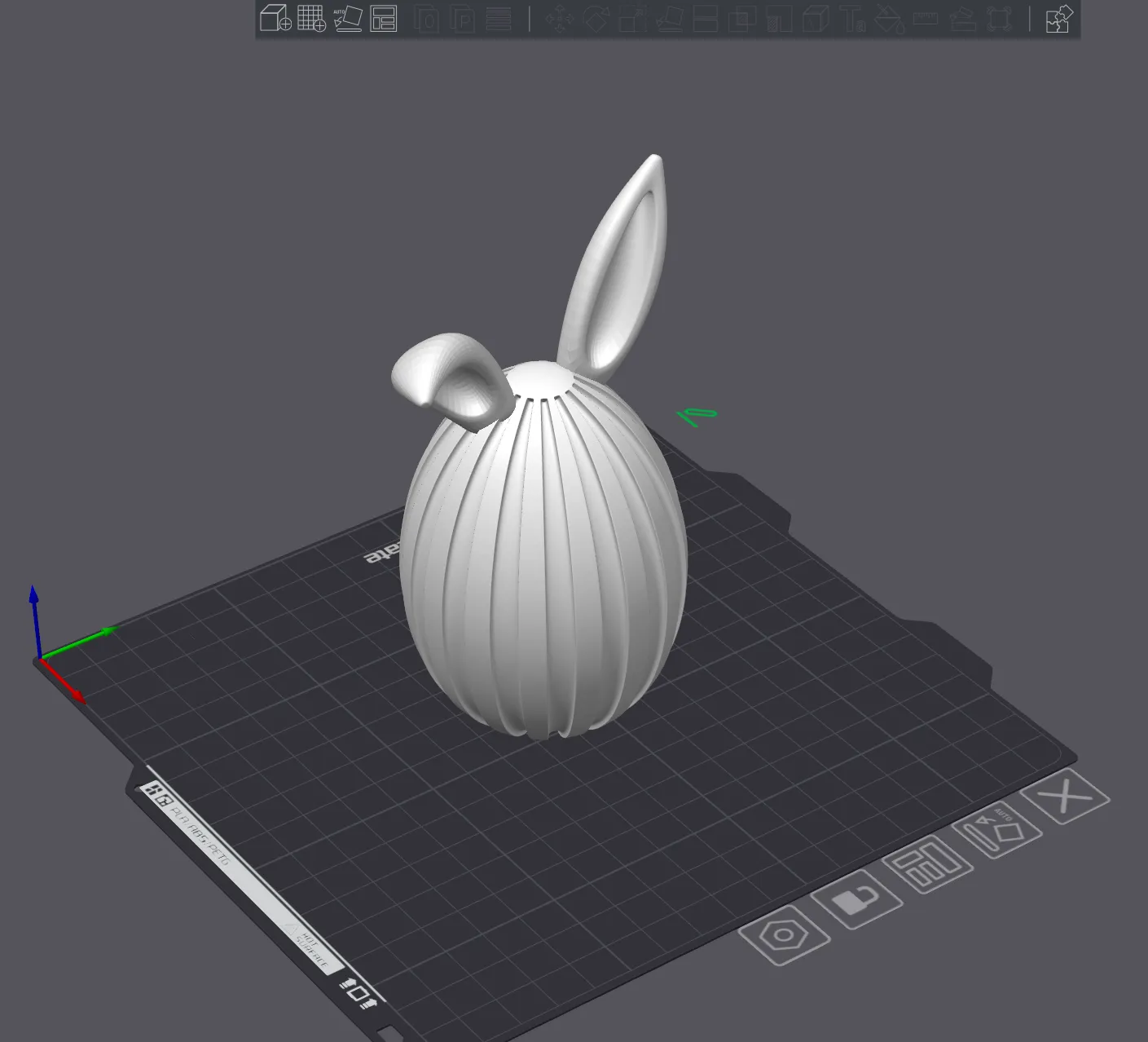 Bunny easter egg - Free 3D Print Model - MakerWorld