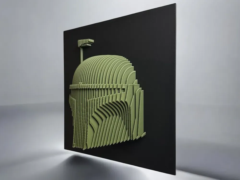 Master Chief Layered Sculpture - Free 3D Print Model - MakerWorld
