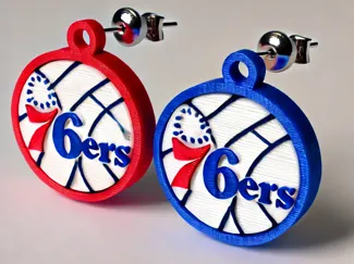 76ers earrings