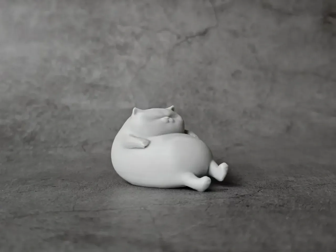 糯米团子猫 微缩模型工艺品摆件 view 2
