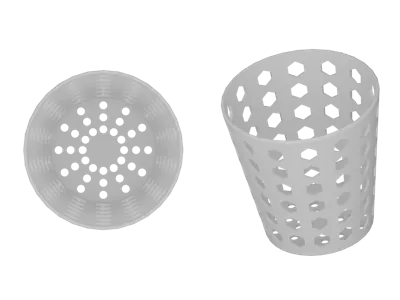 Cup with hole 