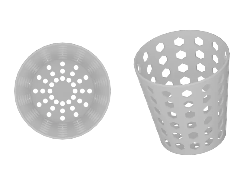 Cup with hole 