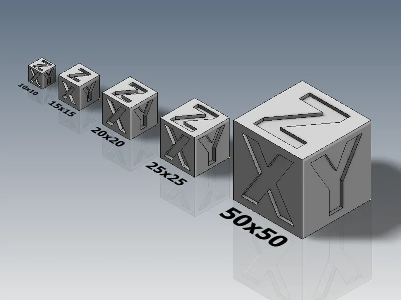 Calibration Cubes - several variants
