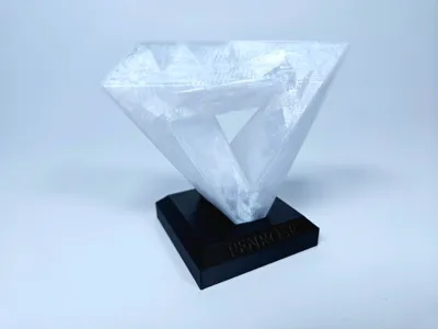 Penrose Impossible Triangle – Statue with Stand