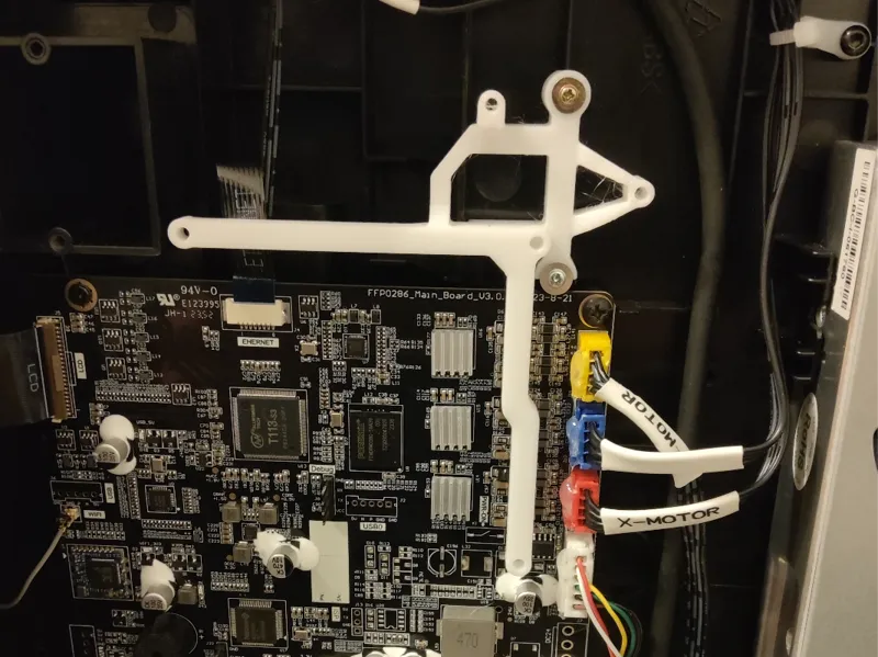 AD5M motherboard fan holder with DC/DC converter