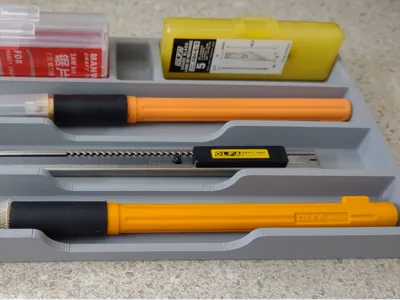 OLFA tool and blade tray