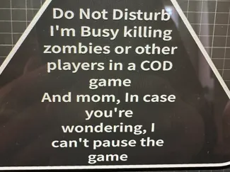 Funny Gaming Sign