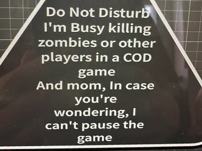 Funny Gaming Sign