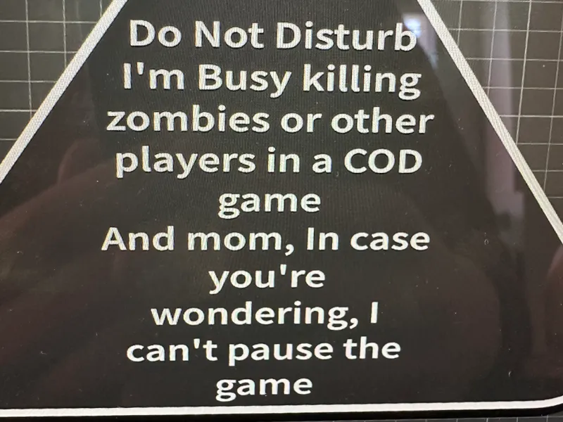 Funny Gaming Sign