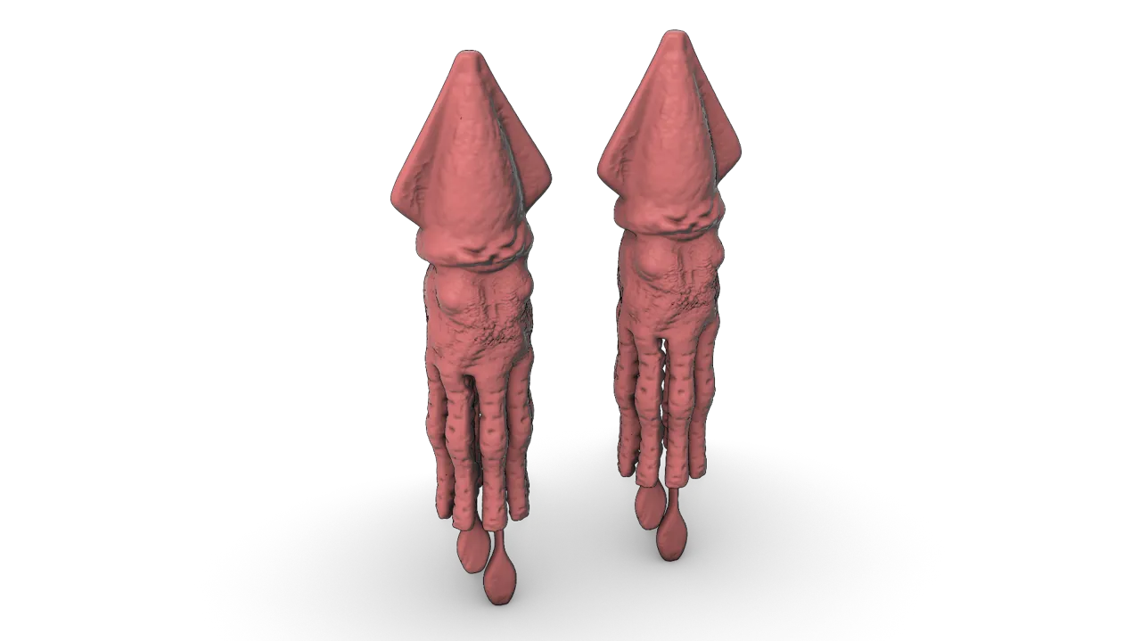 Silicone Casting Mold for Jiggly Squid Earrings view 3