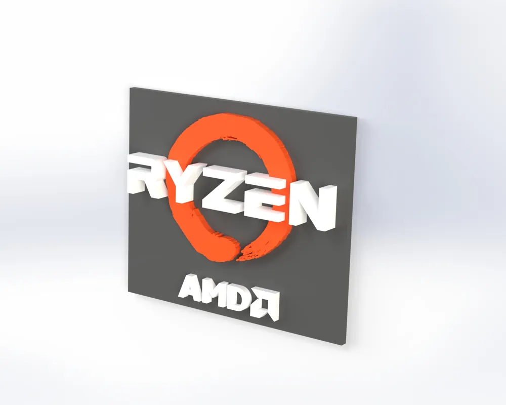 Amd Razon Logo AMD Ryzen Logo by Amal_1079 - MakerWorld