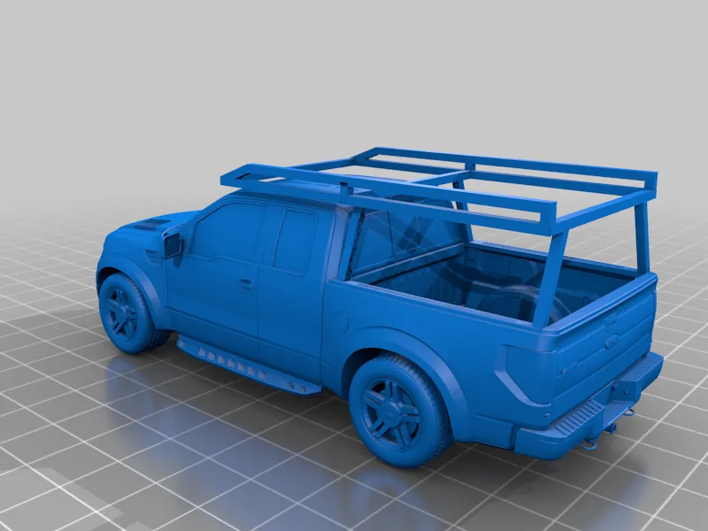 Ford F150 Work Truck with Ladder Rack N-Scale