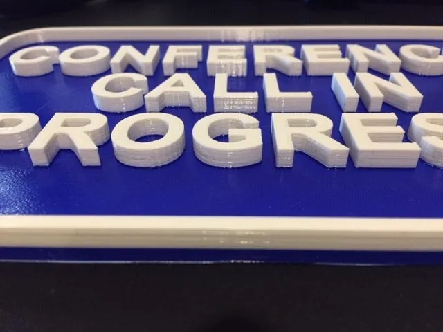 Conference Call Door Sign by scribbless - MakerWorld