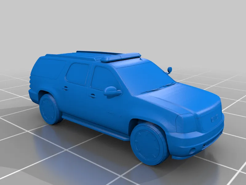 Police SUV - GMC Yukon - N Scale