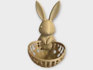 Easter bunny with a basket