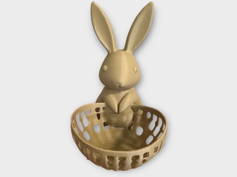 Easter bunny with a basket