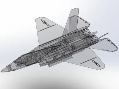 PLA Air Force stealth carrier-based J-35 fighter jet model, original 1:70 scale