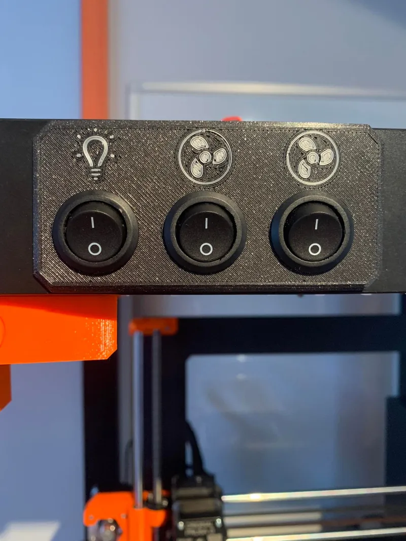 Ikea Lack enlosure Light and fan switch box