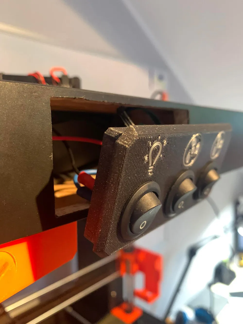 Ikea Lack enlosure Light and fan switch box by 3DRolekMakerWorld ...